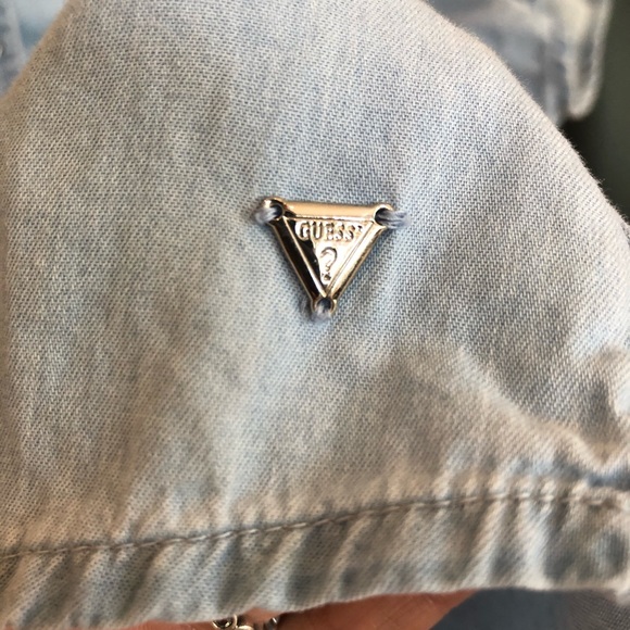 Guess Blue Jean Blouse - Picture 4 of 7